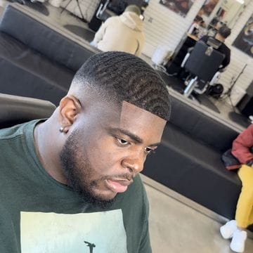 Professional fade haircut